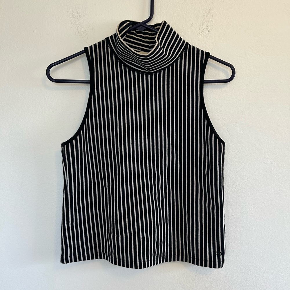 Mock neck tank